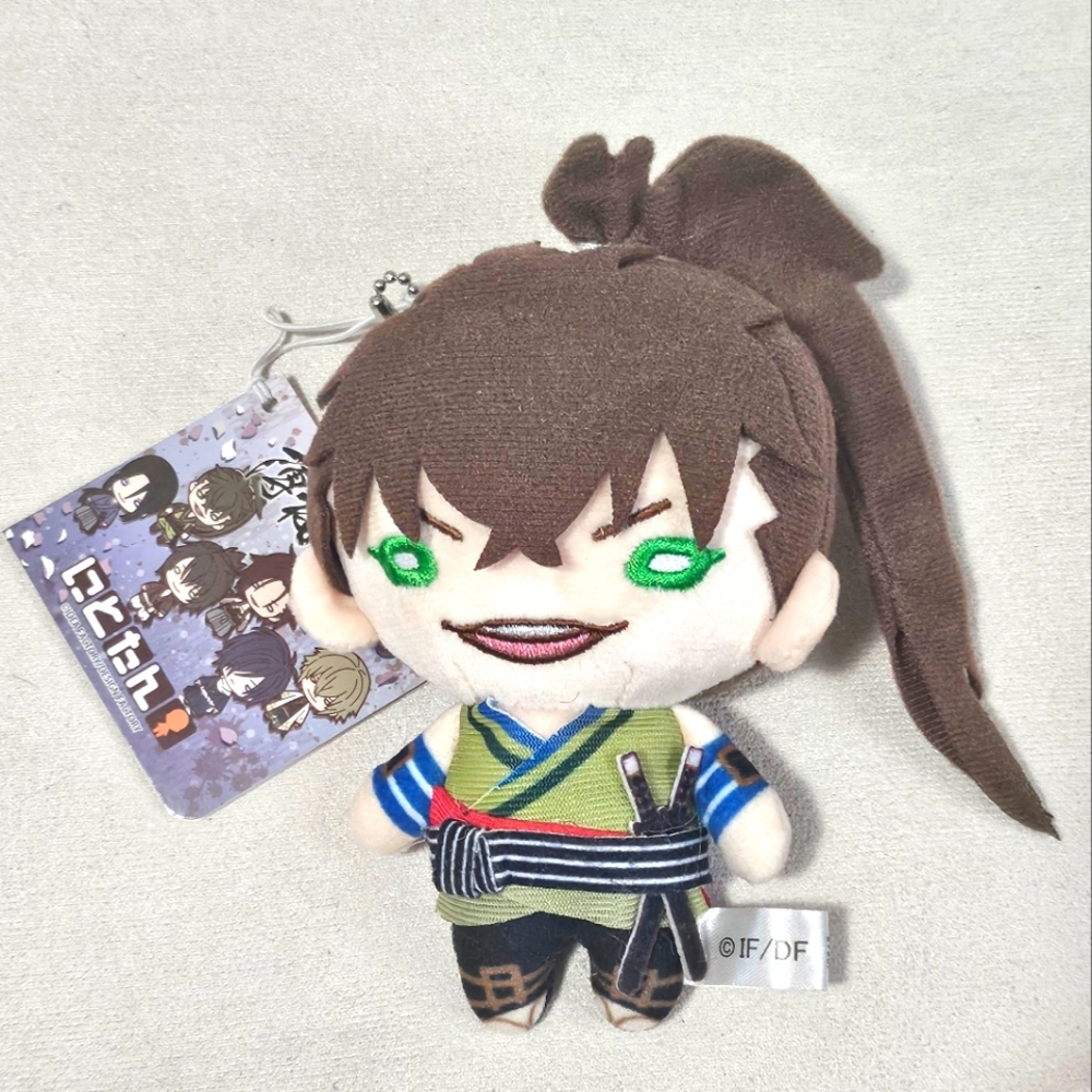 Nitotan Hakuoki Heisuke Toudou Mini Plush Doll Mascot Ball chain from Japan